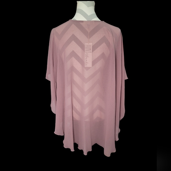 Aunt Wanda (Anthropologie) Sheer Lavender Cover Up One Size NWT - Picture 4 of 6